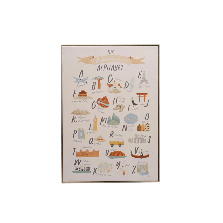 Adventurer's Alphabet Canvas - Brinhdeeks