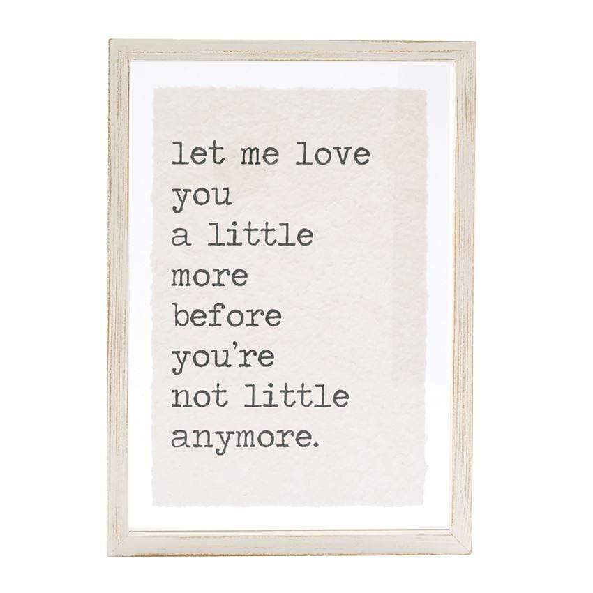 Little Love Glass Plaque - Brinhdeeks
